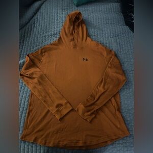 Under Armour BurntOrange Waffle Lightweight Hoodie